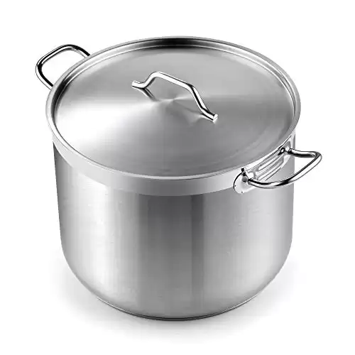 Cooks Standard 02616 Professional Grade Lid 30 Quart Stainless Steel Stockpot, Silver