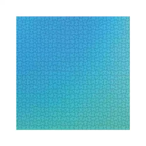 Aqua Aurora Blue Jigsaw Puzzle 1000 Piece for Adults, Color Puzzles 1000 Piece,Gradient Jigsaw Puzzle Blue Color Changing Puzzle for Family Game